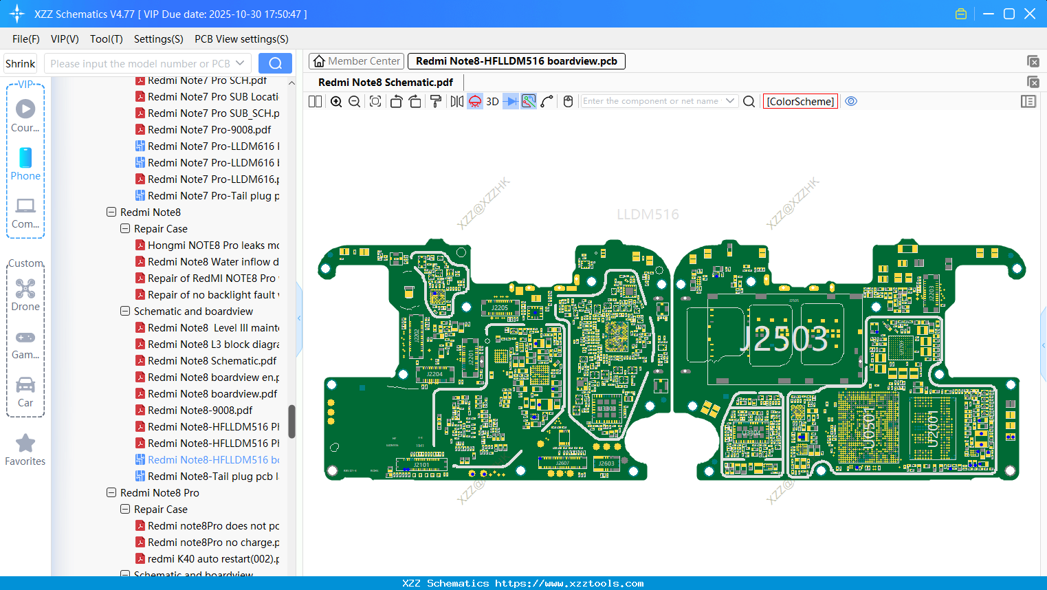 Xiaomi Redmi Note8-HFLLDM516 Boardview